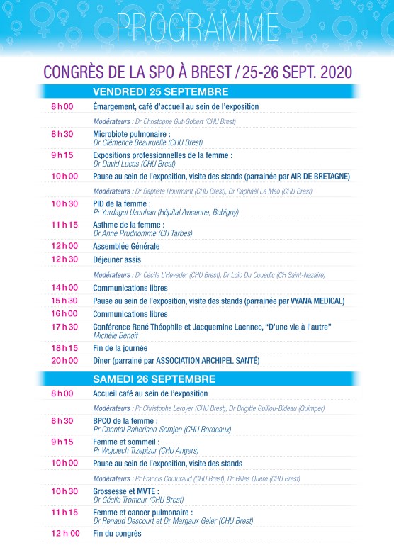 Programme Congrès SPO 2020